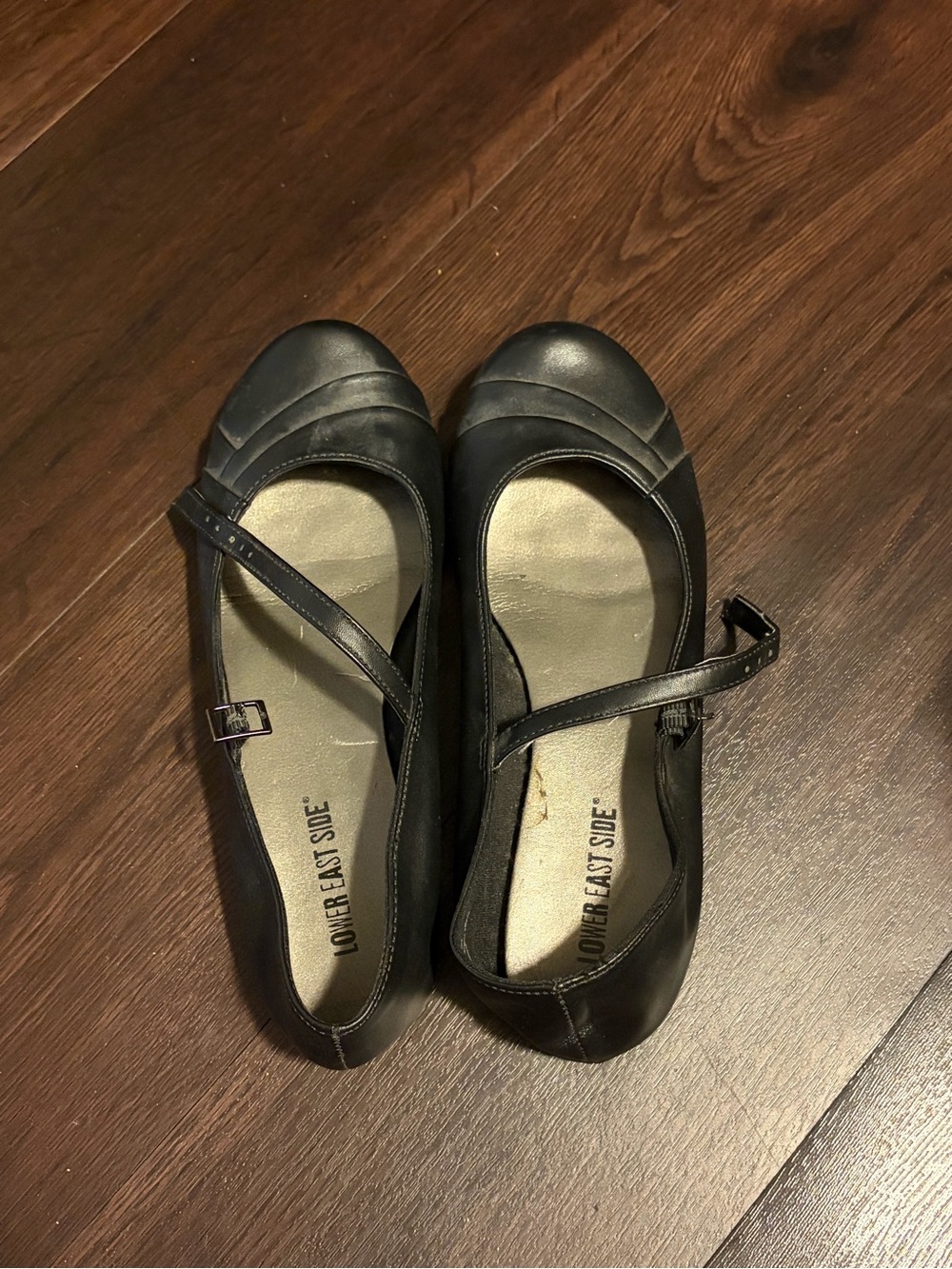 Lower East Side Black Mary Jane Strap Dress Shoes